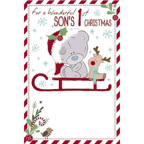 Sons 1st Christmas Tiny Tatty Teddy Me to You Bear Christmas Card £2.49